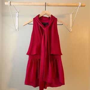 BCBG Max Azria Celline Red Blouse